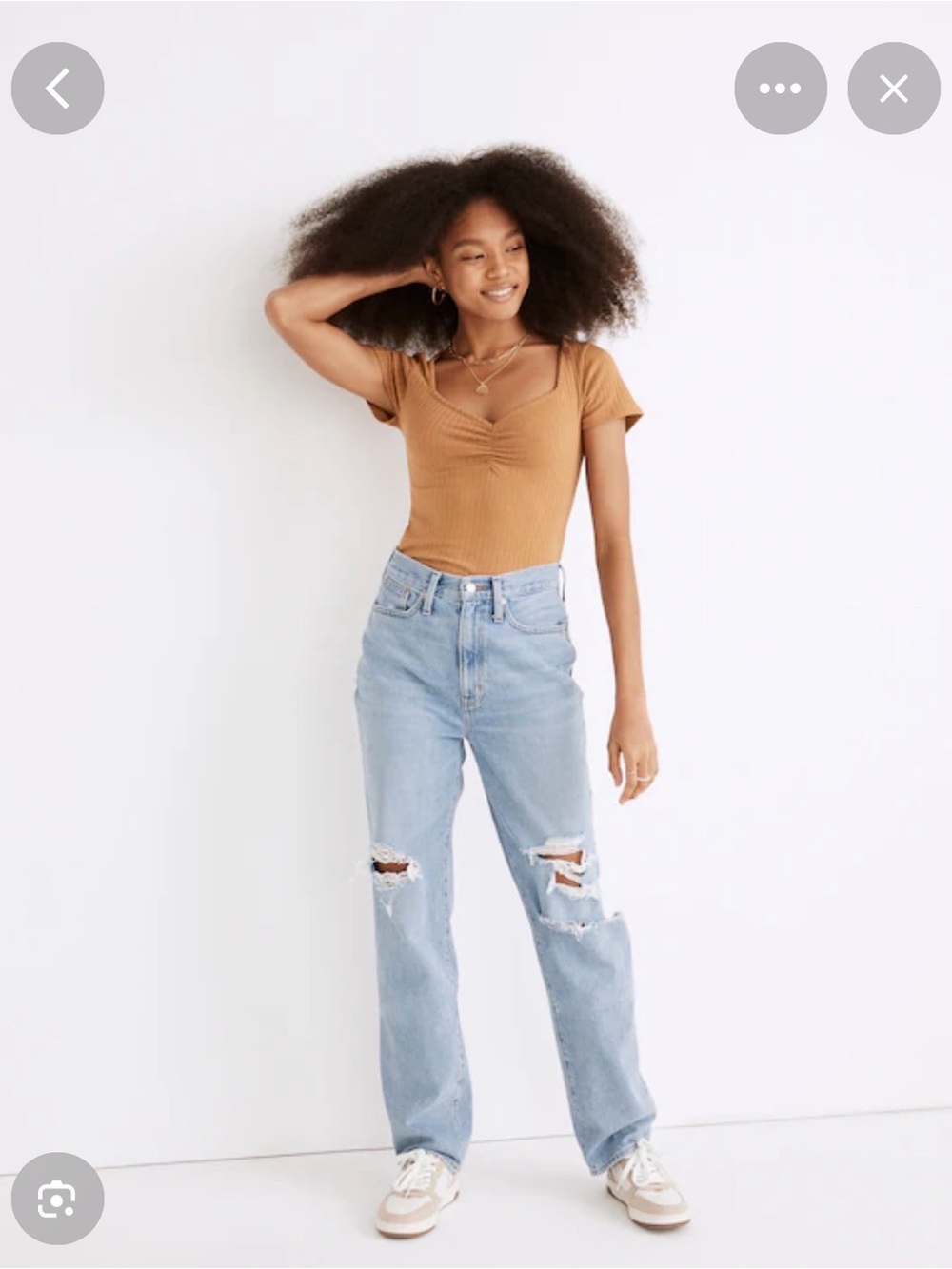 Madewell Baggy Straight Jeans in Earlhurst Wash